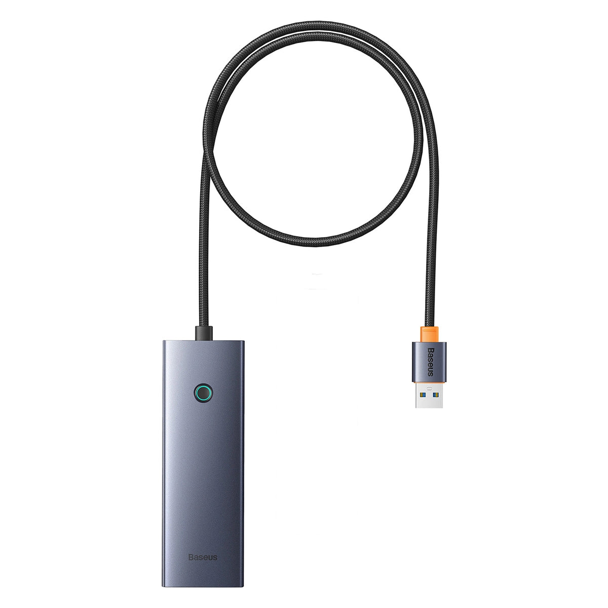 Hub USB-A Baseus UltraJoy Series 4xUSB-A 3.0 1xUSB-C 5V 50cm - szary – zdjęcie 2