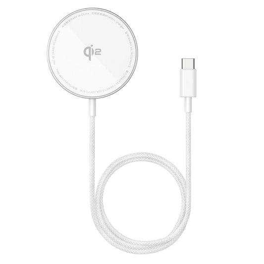 Ładowarka bezprzewodowa Baseus Simple Mini4 Air Qi2 15 W - srebrna