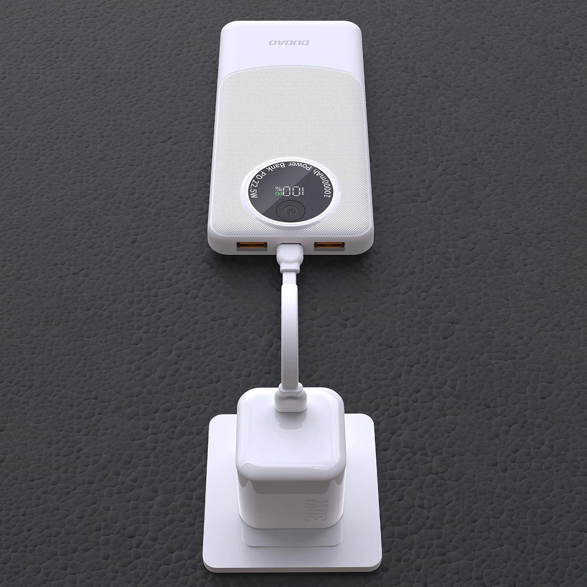 Powerbank Dudao K12 10000mAh PD 22.5W USB-A USB-C - czarny – zdjęcie 4