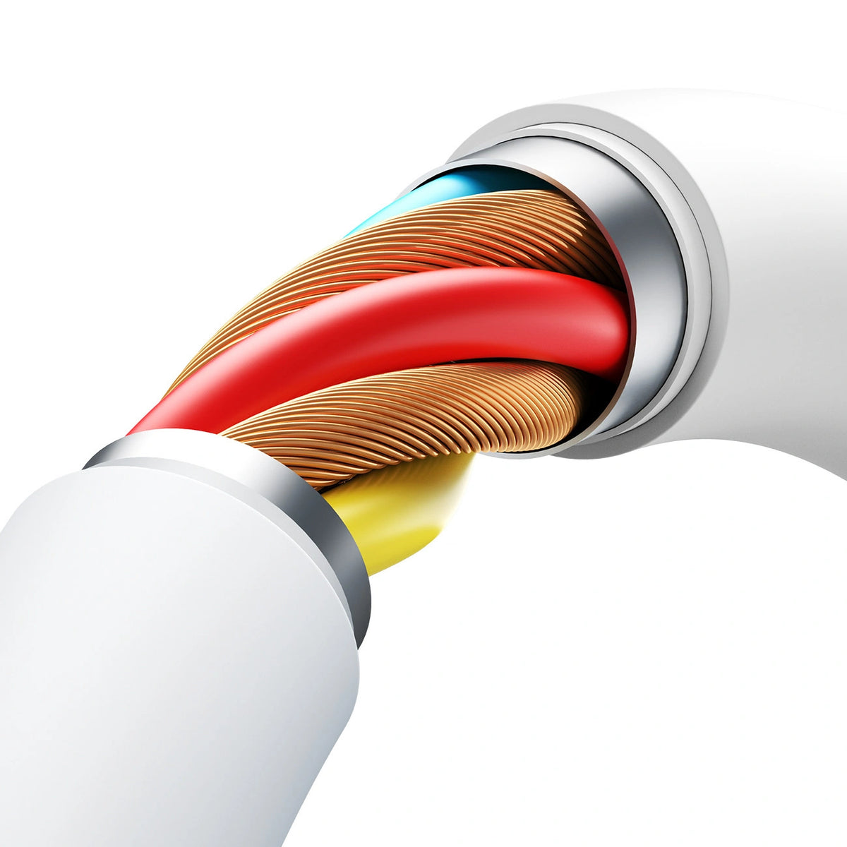 Kabel Joyroom S-A62 Lively Series 3A USB-A - USB-C 1,2 m - biały – zdjęcie 4