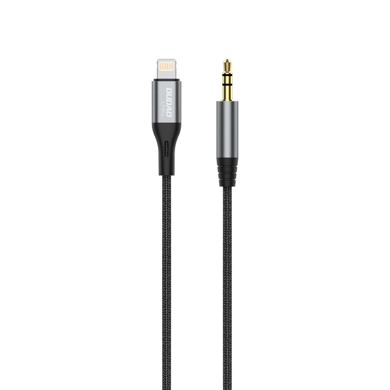 Dudao kabel audio Lightning - mini jack 3.5mm 1m szary (L11PRO) – zdjęcie 2