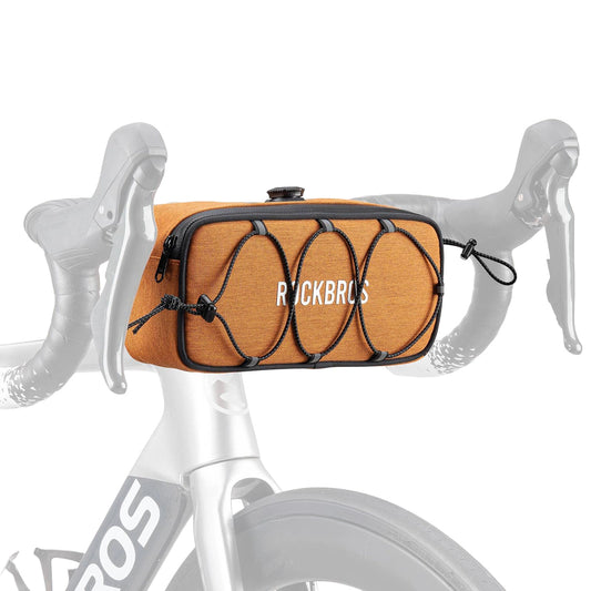 Torba rowerowa Rockbros TL001 na kierownicę wodoodporna - pomarańczowa