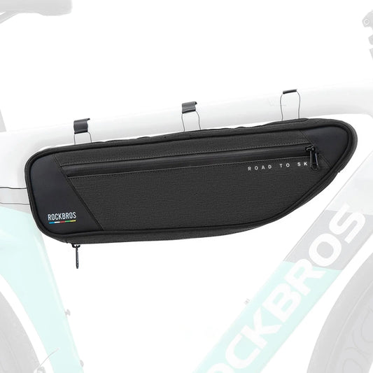 Torba rowerowa Rockbros TL003 ROAD TO SKY 2 l pod ramę wodoodporna - czarna
