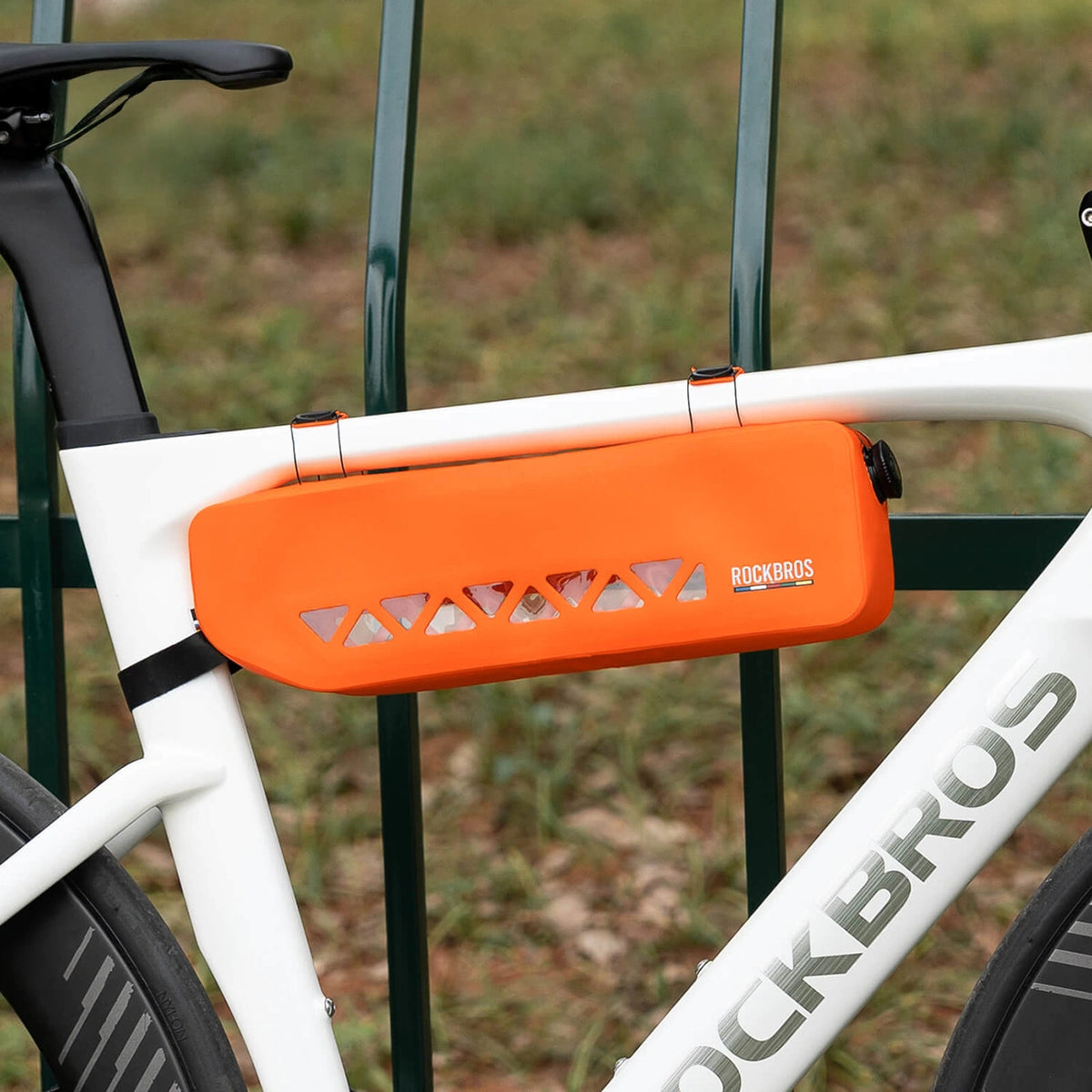 Torba rowerowa Rockbros AS-140 ROAD TO SKY wodoodporna pod - pomarańczowa – zdjęcie 3