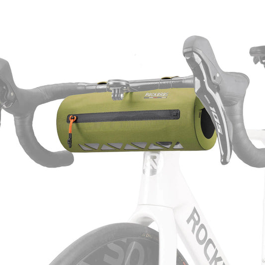 Torba rowerowa Rockbros AS-145 na kierownicę wodoodporna 2 l - zielona