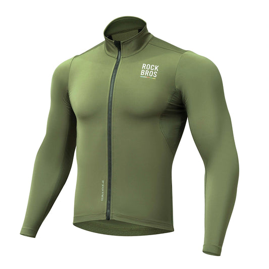 Bluza rowerowa Rockbrs TLWT001 ROAD TO SKY wiatroszczelna - zielona