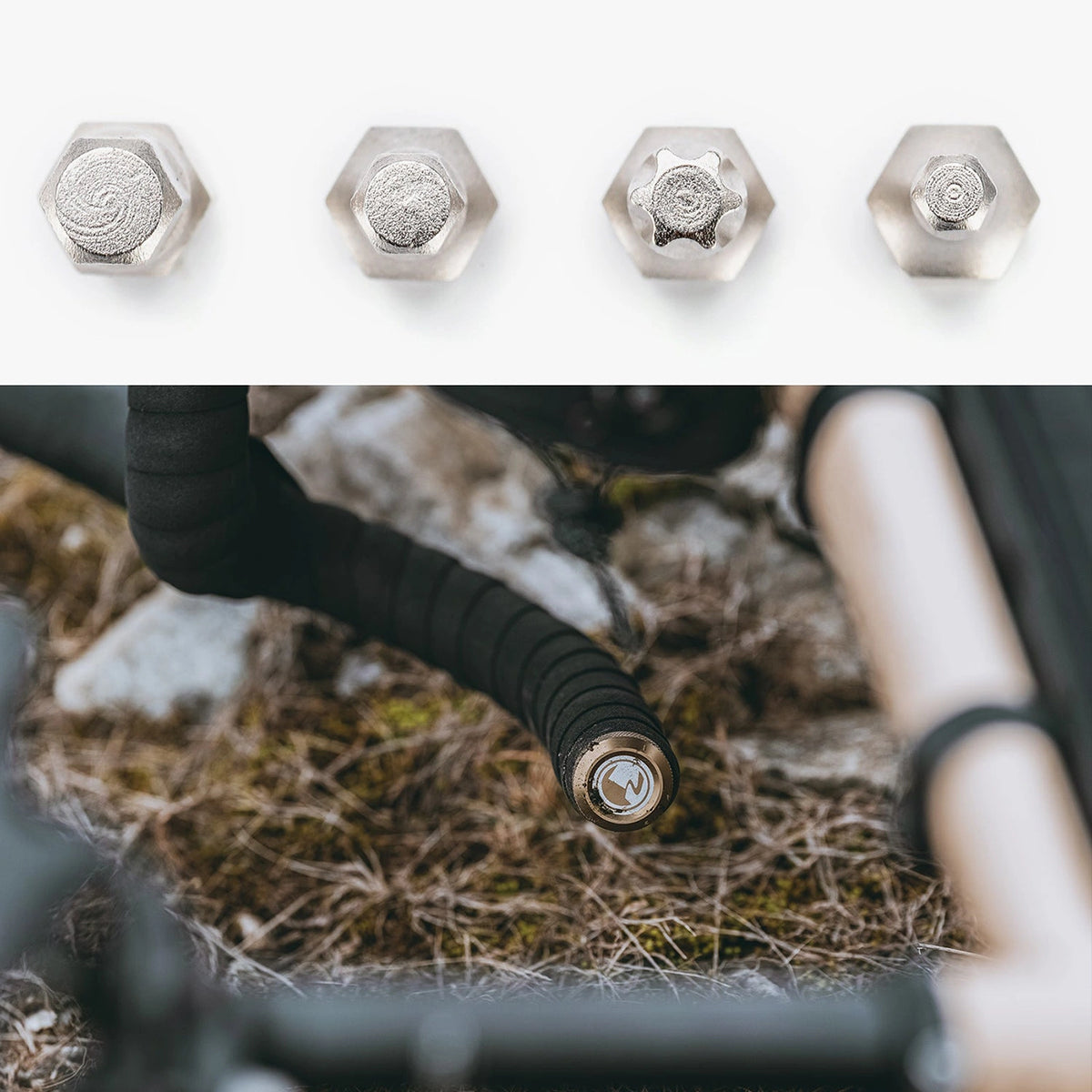 Multitool rowerowy Rockbros ROAD TO SKY VK-KC10 6w1 chowany w - brązowy – zdjęcie 13