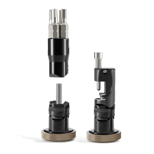 Multitool rowerowy Rockbros ROAD TO SKY VK-KC10 6w1 chowany w - brązowy