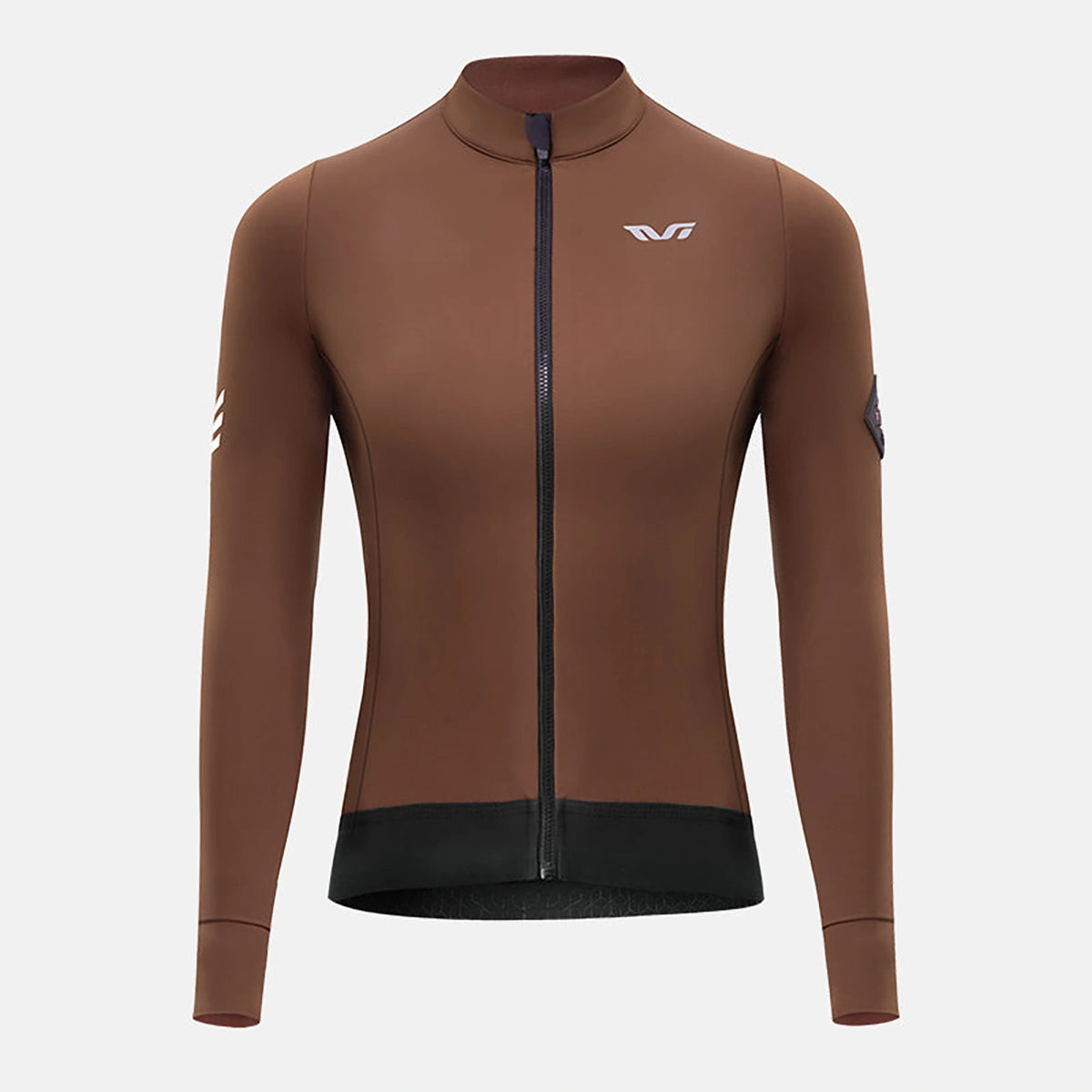 Bluza kolarska damska Rockbros YDWT006 TVI ocieplana jesień/zima - brązowa – zdjęcie 2