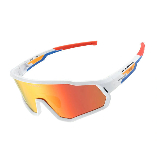Okulary rowerowe Rockbros SP383 Shining Warrior - matowa biała ramka