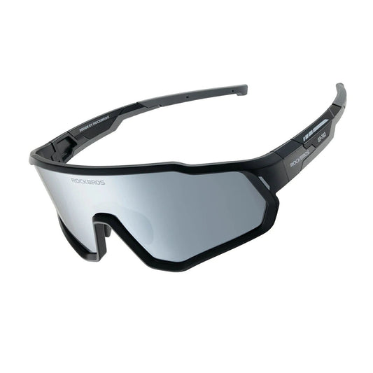 Okulary rowerowe Rockbros SP383 dla dzieci z ochroną UV400 - czarne