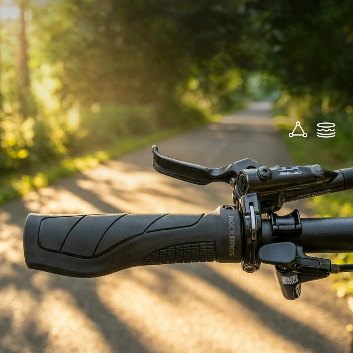 Gripy rowerowe Rockbros G326PL - czarne – zdjęcie 2