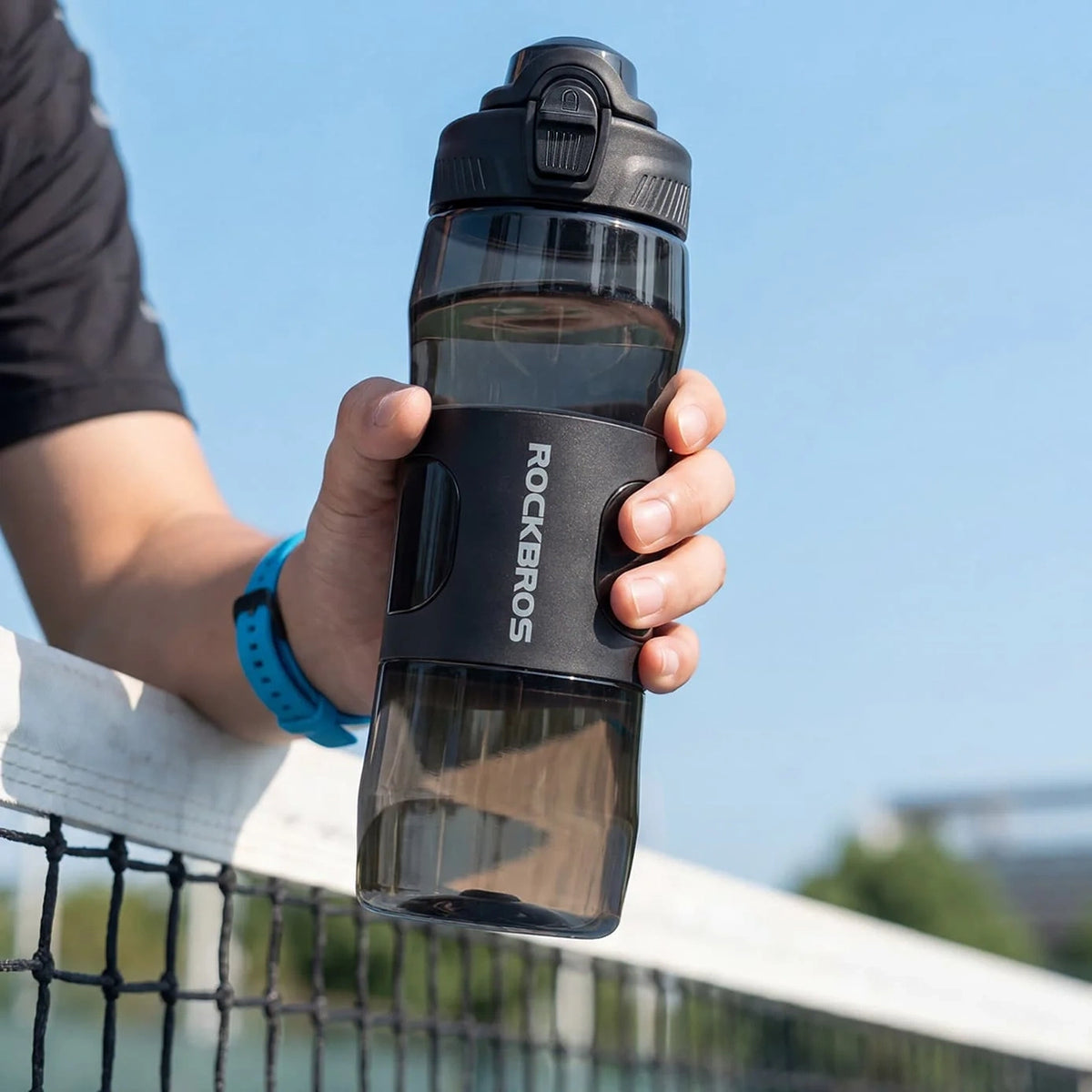 Bidon termiczny Rockbros S550H-1 700 ml z magnetycznym uchwytem i - czarny – zdjęcie 7
