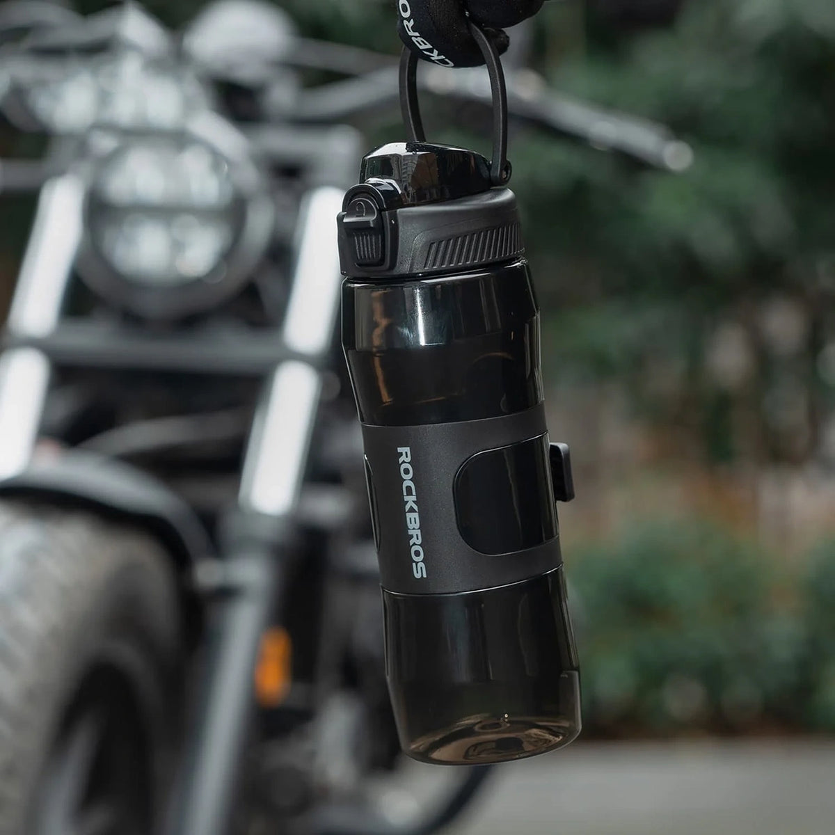 Bidon termiczny Rockbros S550H-1 700 ml z magnetycznym uchwytem i - czarny – zdjęcie 8