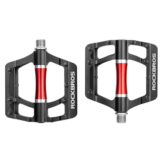 Pedały rowerowe Rockbros 2020-12CBK platformowe aluminiowe - czarne