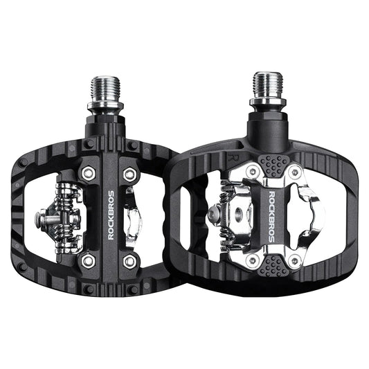 Pedały rowerowe Rockbros PD303 platformowe half-lock - czarne
