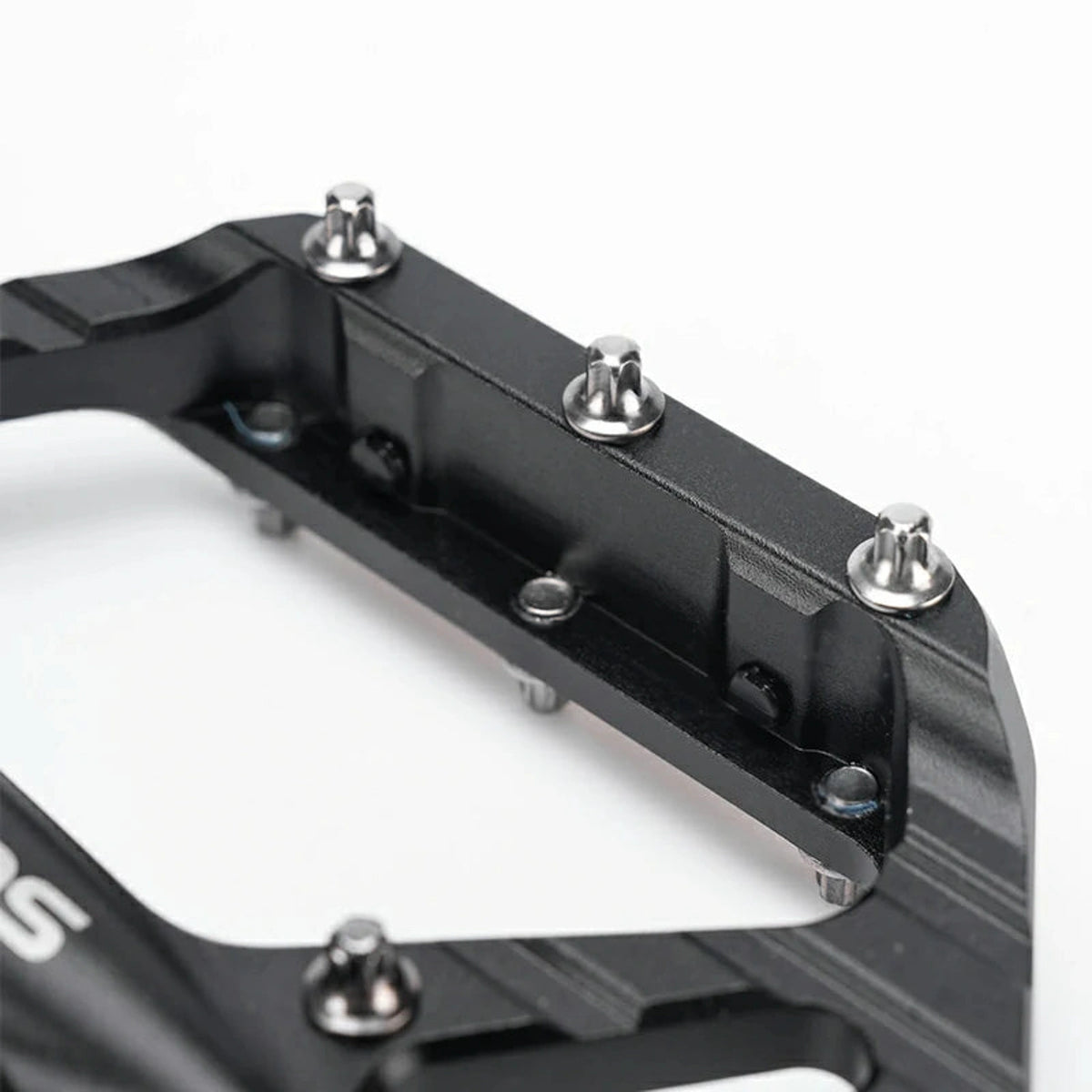 Pedały rowerowe Rockbros C700 platformowe odblaskowe aluminiowe - czarne – zdjęcie 5