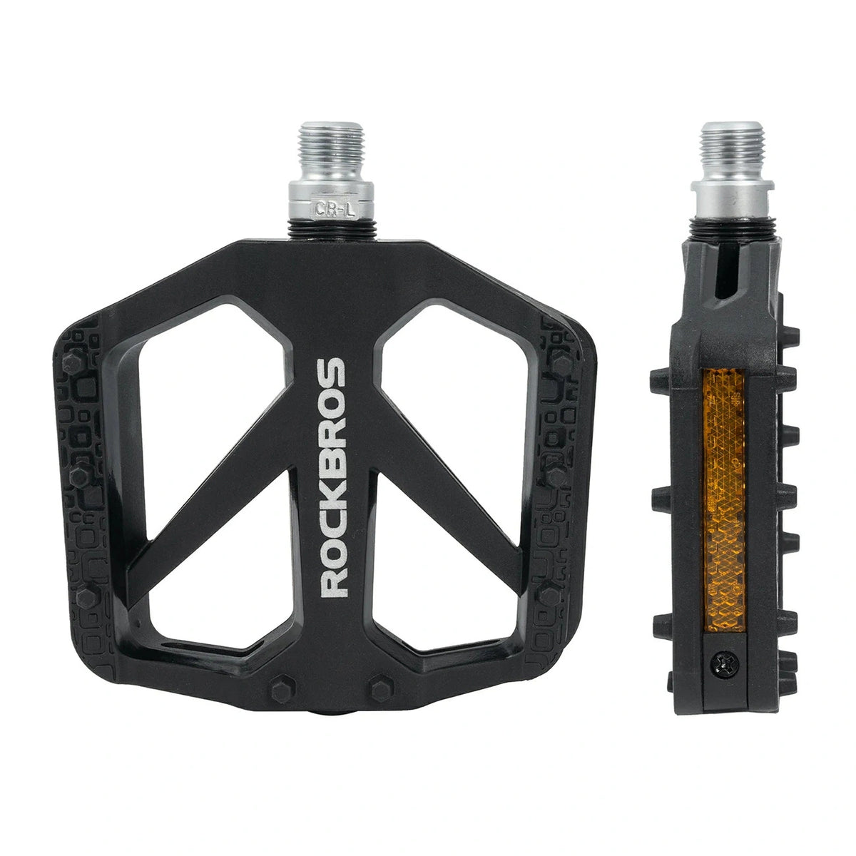 Pedały rowerowe Rockbros BP2602 nylonowe - czarne – zdjęcie 2