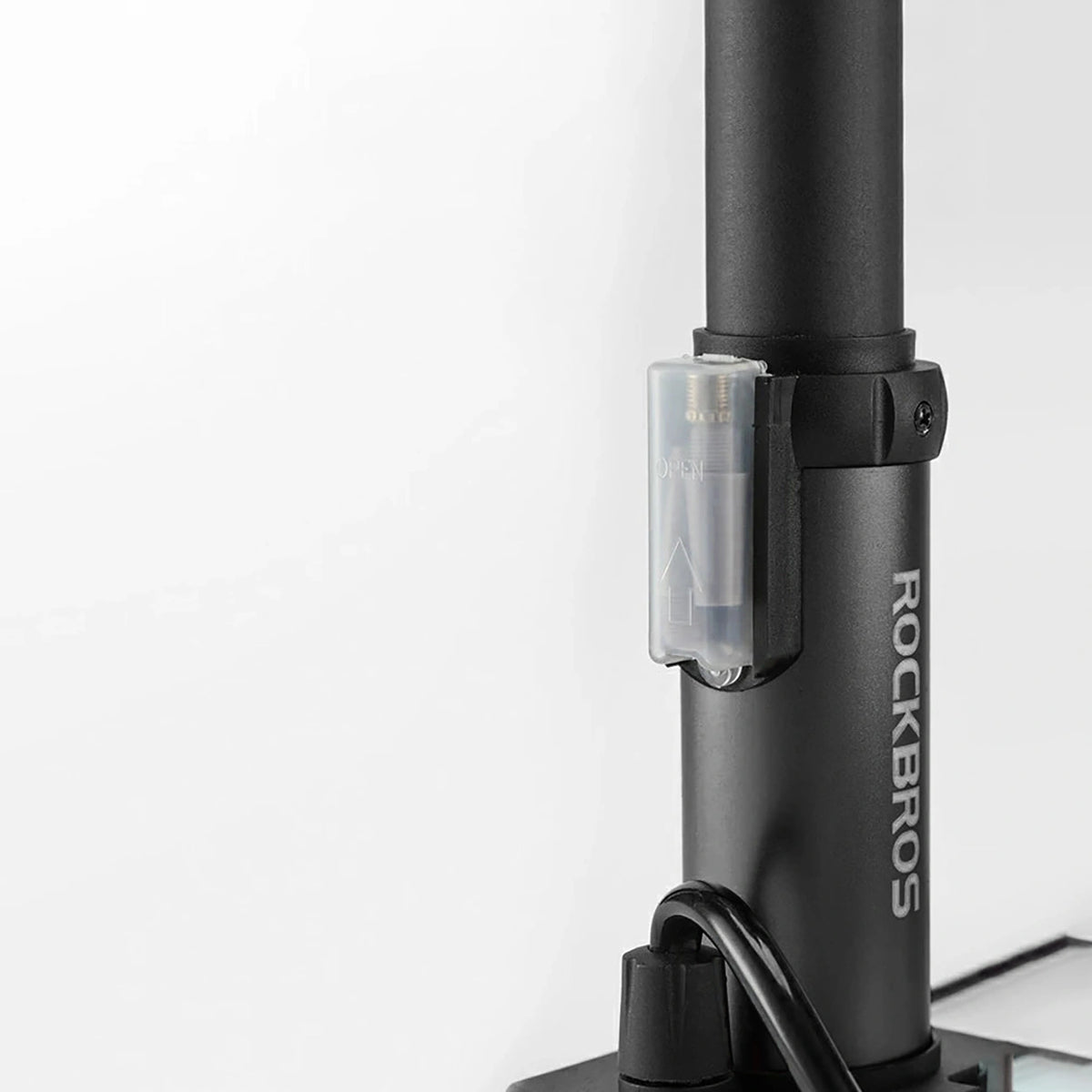 Pompka rowerowa Rockbros 4522L nożna ultralekka - czarna – zdjęcie 9
