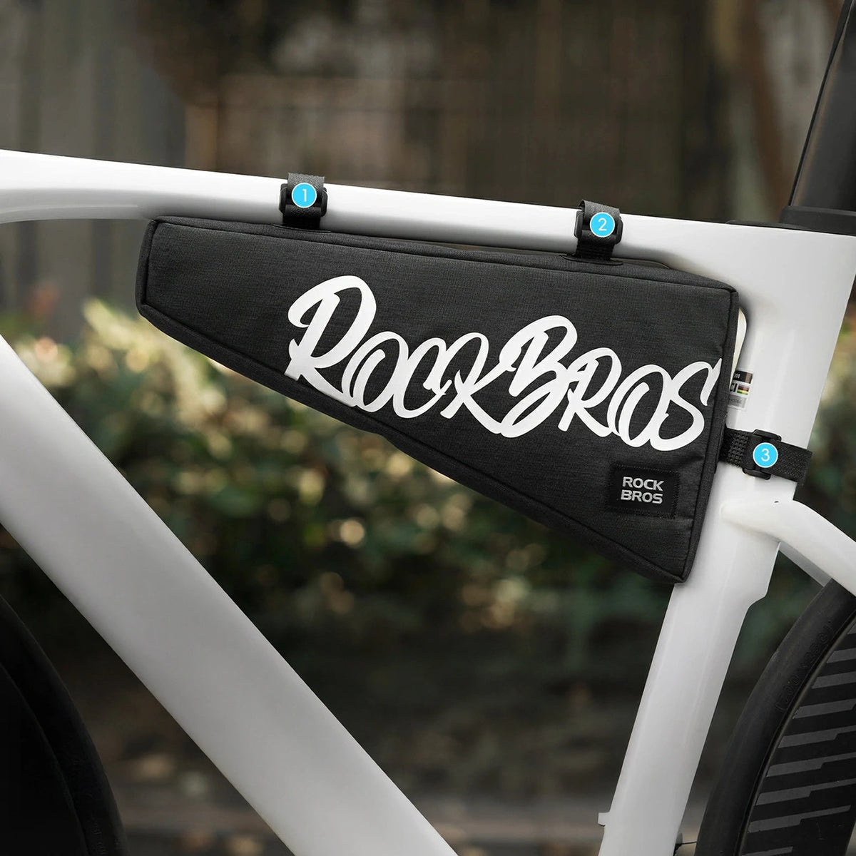 Torba rowerowa Rockbros G008 Flash na ramę trójkątna XL 1,9 l - czarna – zdjęcie 4