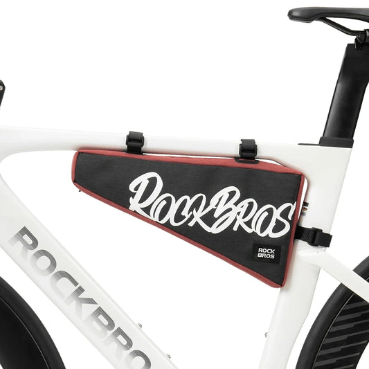 Torba rowerowa Rockbros G008 na ramę trójkątna XL 1,9 l - czarno-czerwona
