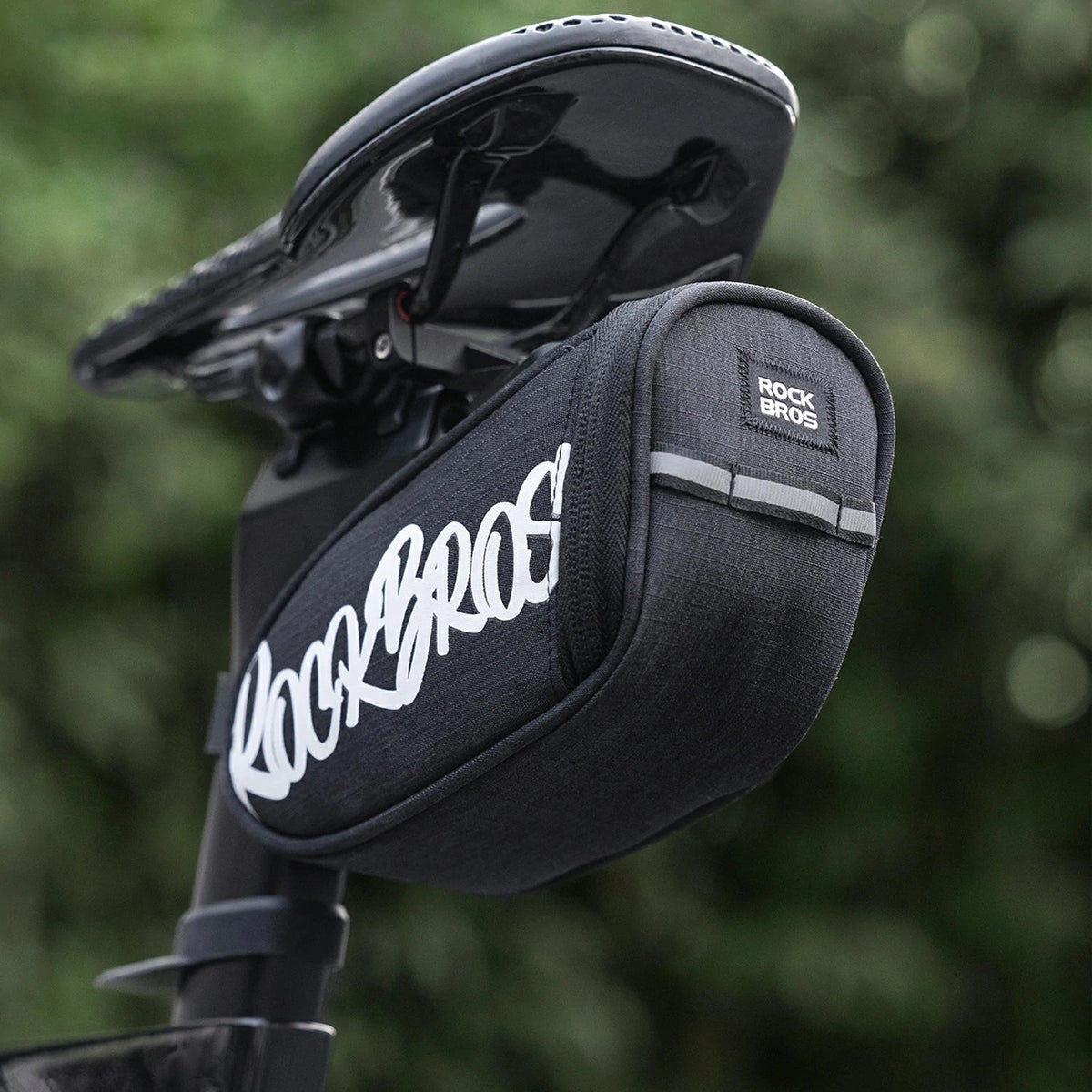 Torba rowerowa Rockbros G007 Flash Journey podsiodłowa 0.8 l - czarna – zdjęcie 2