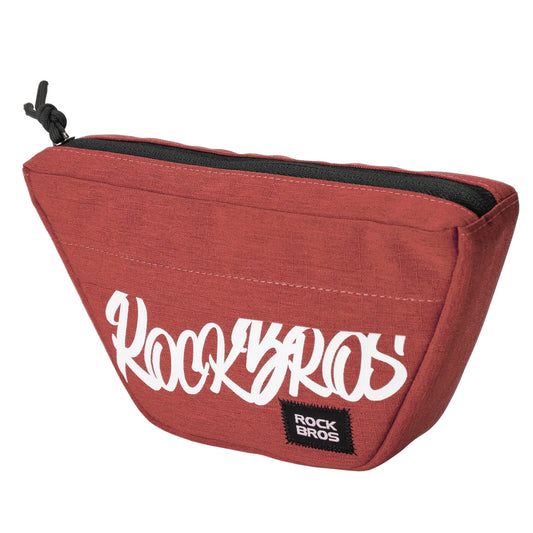 Torba rowerowa Rockbros G011 na kierownicę trapezoidalna 0,7 l - czerwona