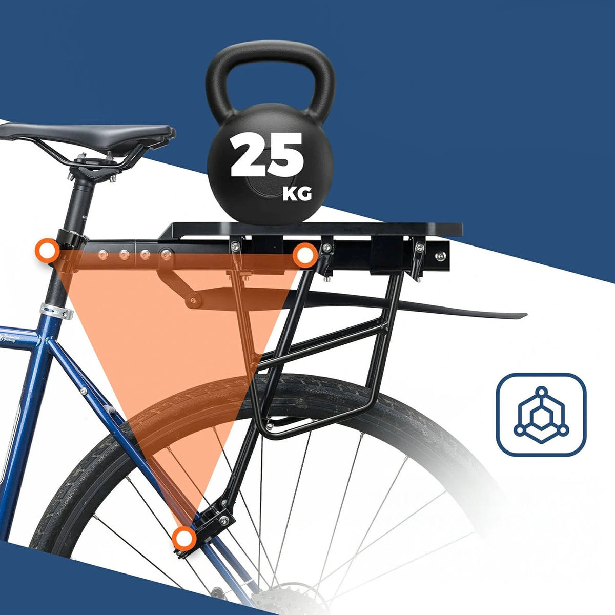 Bagażnik rowerowy Rockbros RBHJ-1 do rowerów górskich 26-29" - czarny – zdjęcie 2