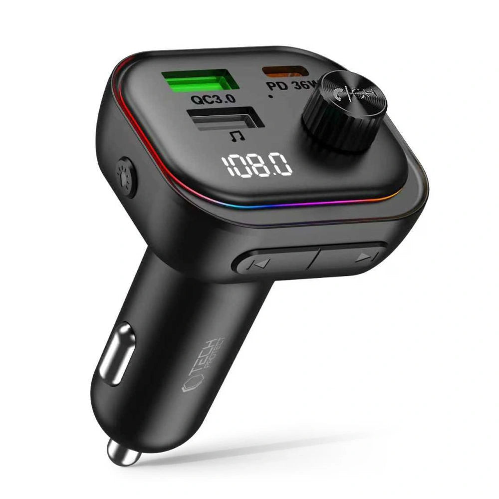 Ładowarka samochodowa Tech-Protect CC07 3-Porty PD 54W + - czarna – zdjęcie 2