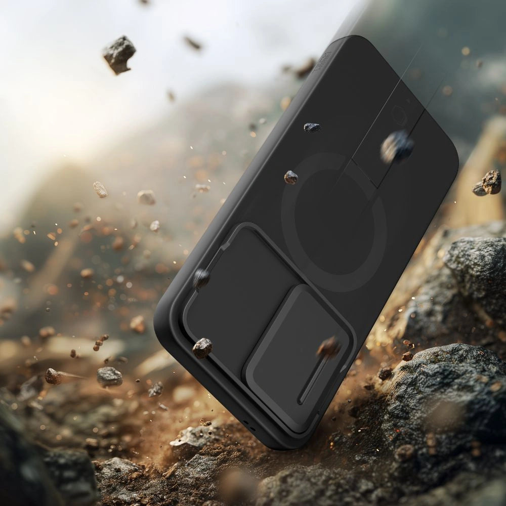 Etui Tech-Protect Kevlar Aura na Samsung Galaxy A57 - czarno-pomarańczowe – zdjęcie 6