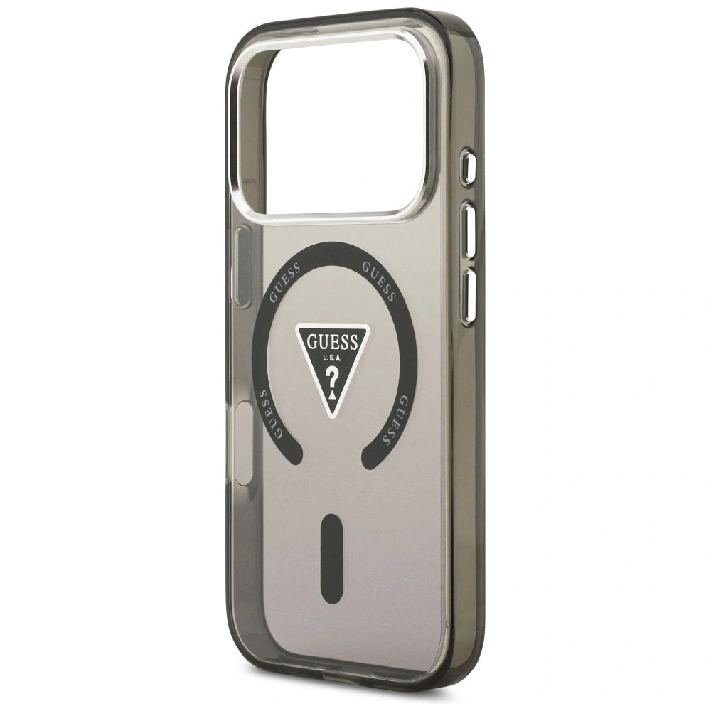 Etui Guess IML Gradient Triangle Logo MagSafe na iPhone 17 Pro - czarne – zdjęcie 6