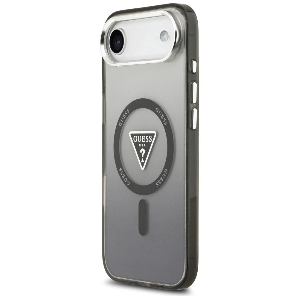 Etui Guess IML Gradient Triangle Logo MagSafe na iPhone Air - czarne – zdjęcie 2