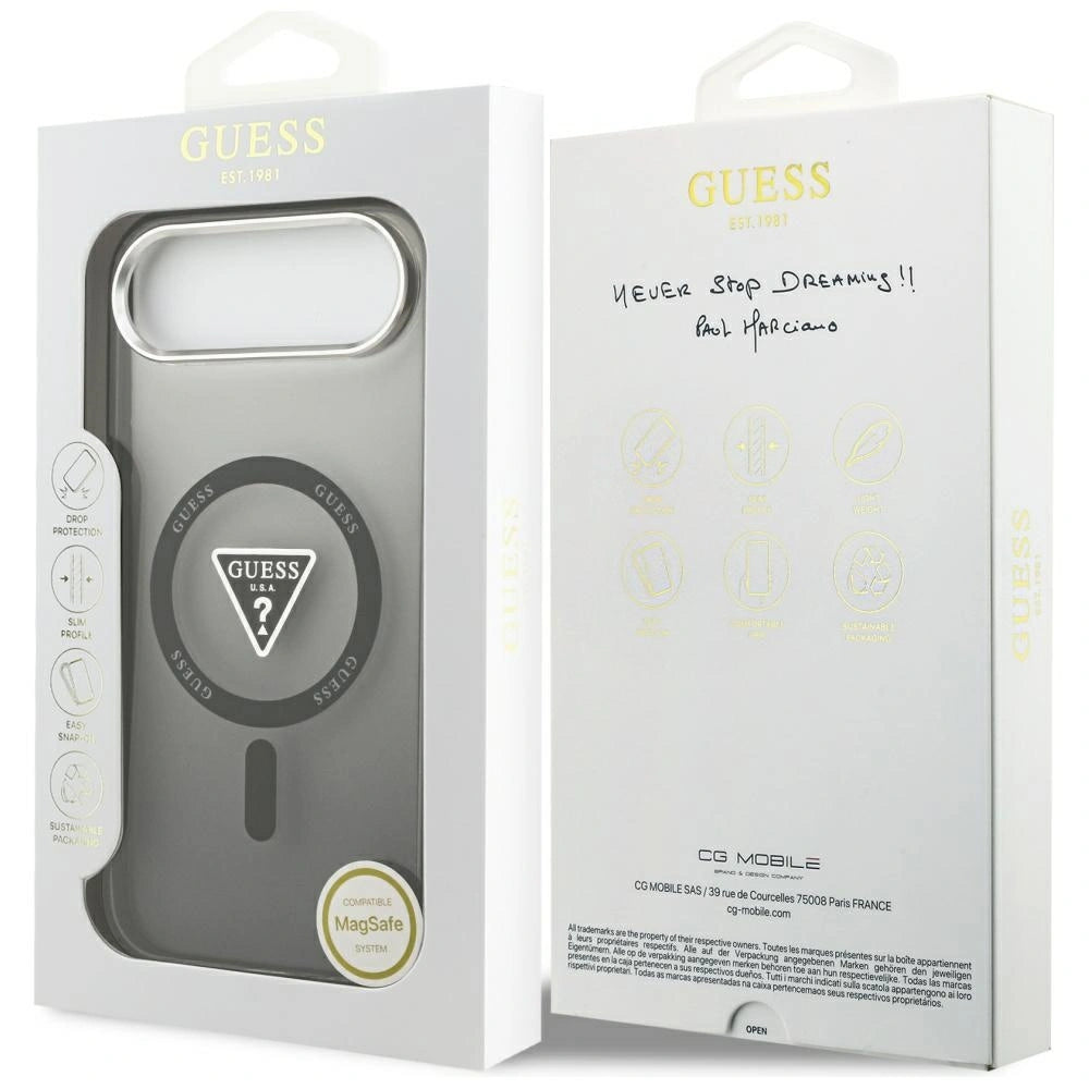 Etui Guess IML Gradient Triangle Logo MagSafe na iPhone Air - czarne – zdjęcie 8