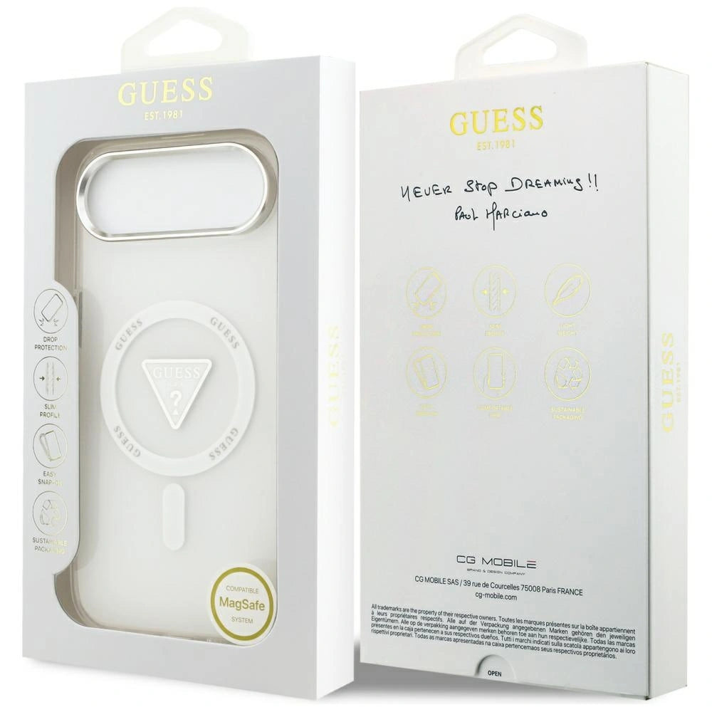Etui Guess IML Gradient Triangle Logo MagSafe na iPhone Air - przezroczyste – zdjęcie 8