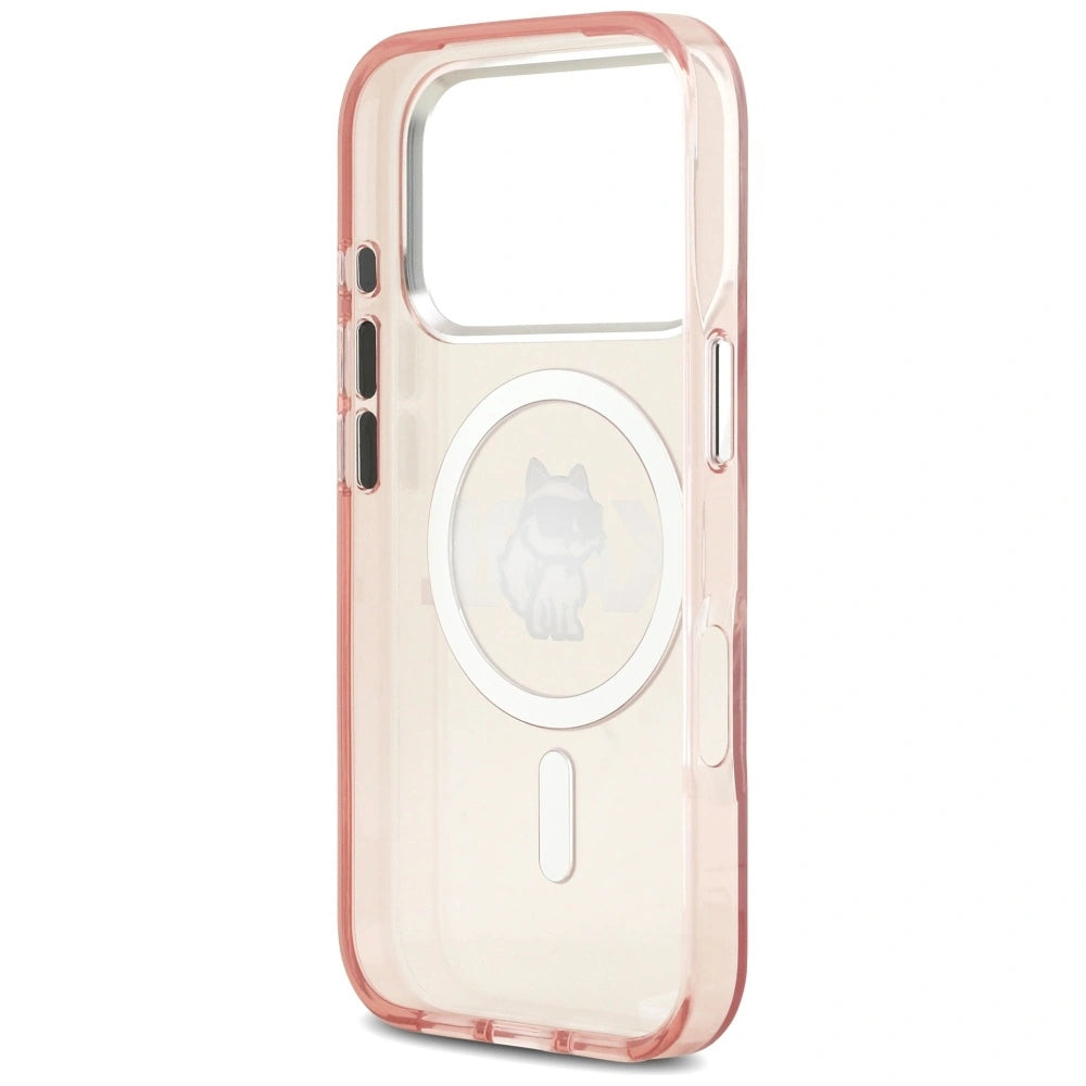 Etui Karl Lagerfeld IML Choupette Sketch Logo na iPhone 17 Pro - różowe – zdjęcie 7