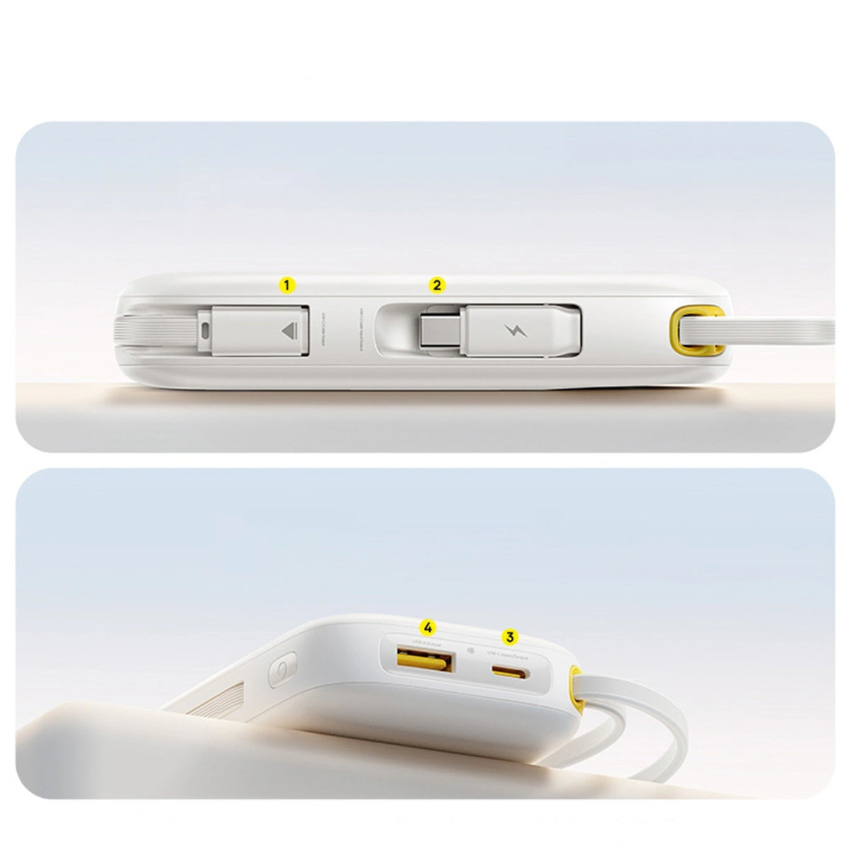 Powerbank Baseus EnerFill FC31 QPow3 10000mAh 45W z wyświetlaczem - biały