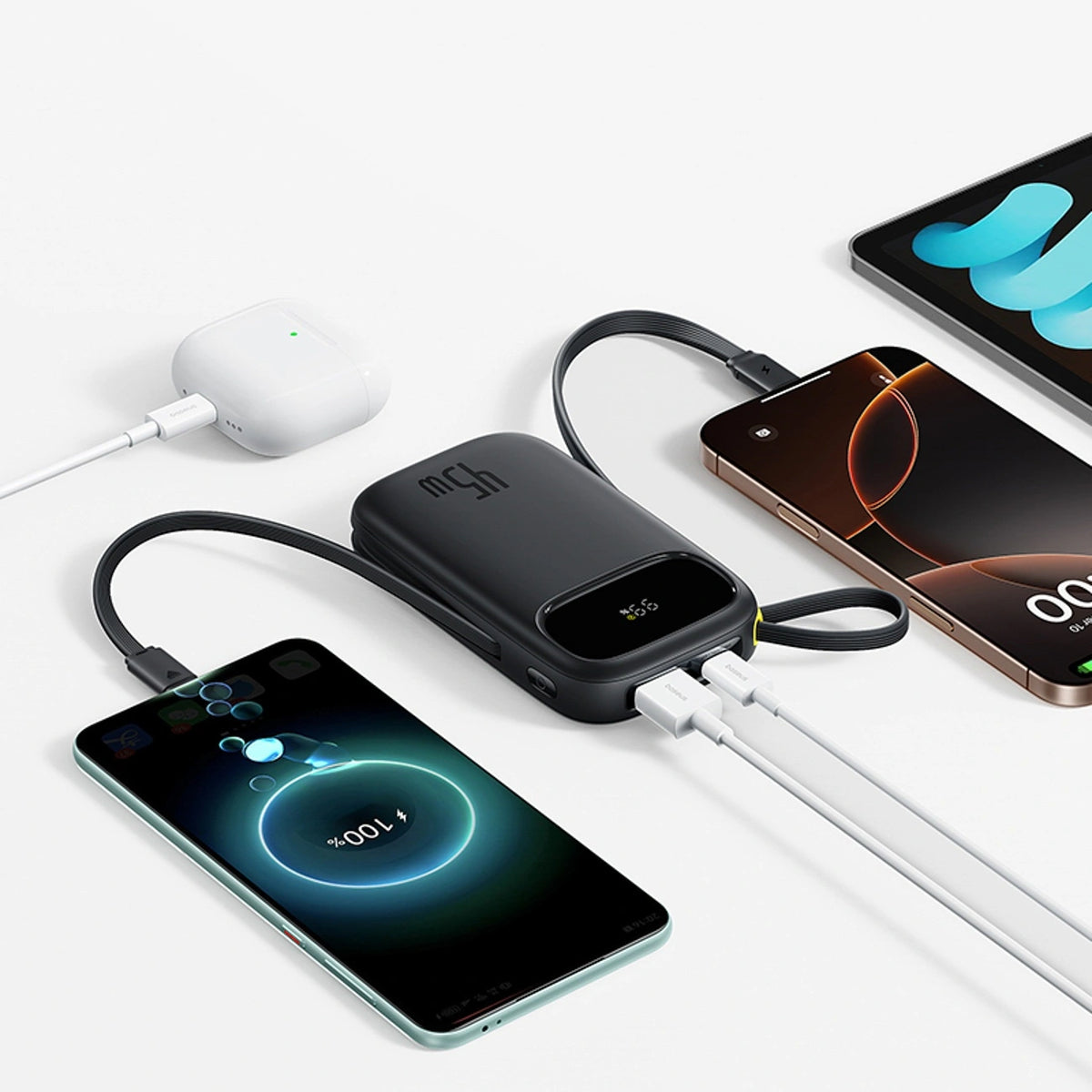 Powerbank Baseus EnerFill FC31 QPow3 10000mAh 45W z wyświetlaczem - czarny
