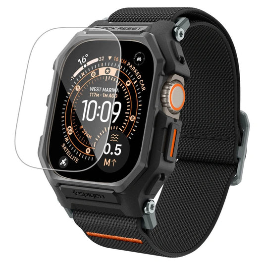 Pasek Spigen Lite Fit Pro + Szkło na Apple Watch Ultra 49 mm - czarny