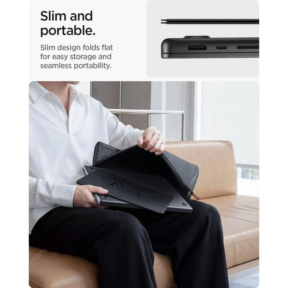 Podstawka pod laptopa Spigen SlimFold LD201-S6 - szara – zdjęcie 11