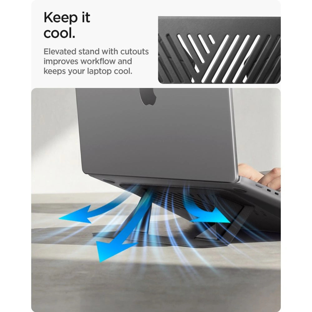 Podstawka pod laptopa Spigen SlimFold LD201-S6 - szara – zdjęcie 12