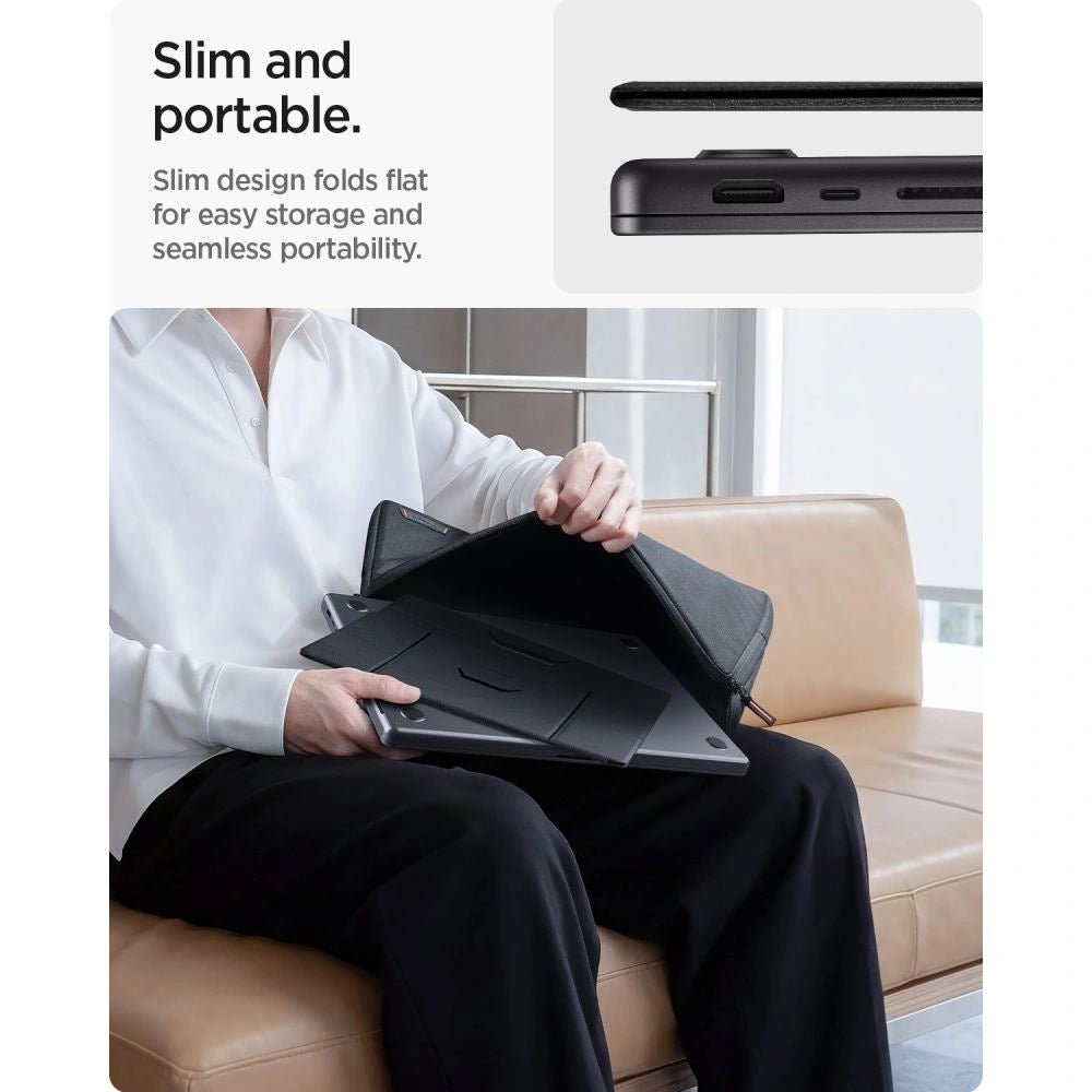 Podstawka pod laptopa Spigen SlimFold LD201-S8 pod laptop - szara – zdjęcie 10