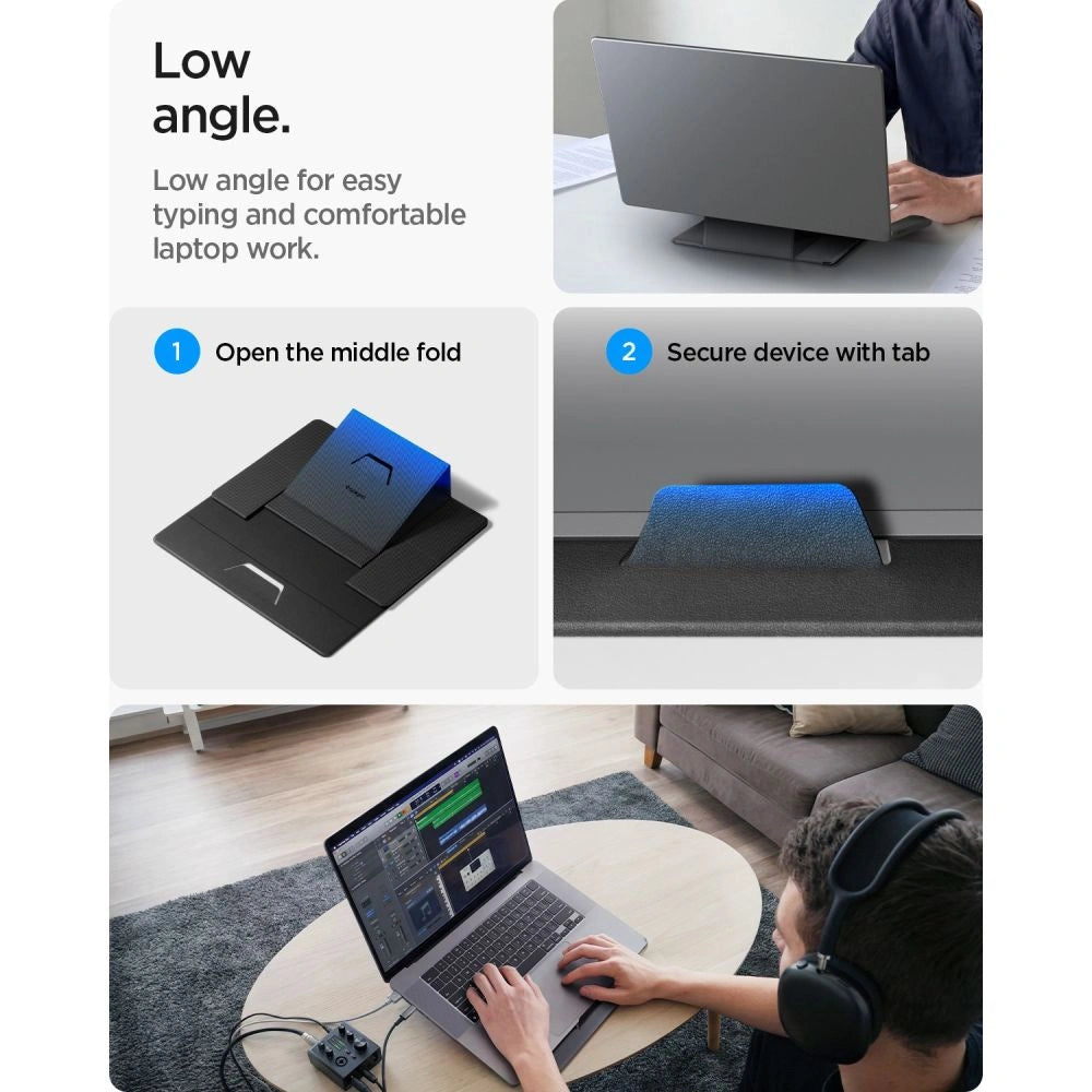 Podstawka pod laptopa Spigen SlimFold LD201-S8 pod laptop - szara – zdjęcie 12