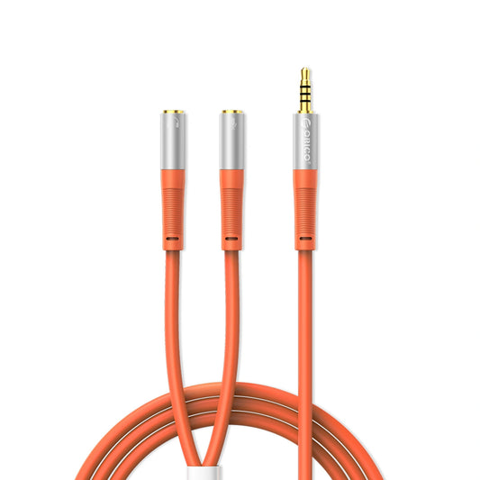 Kabel audio Orico AX2-10 do słuchawek i mikrofonu kabel 1 m - pomarańczowy