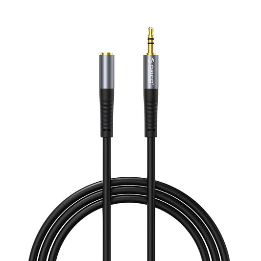 Kabel audio Orico AXF-50 minijack 3,5 mm męski do żeńskiego 5 m - czarny