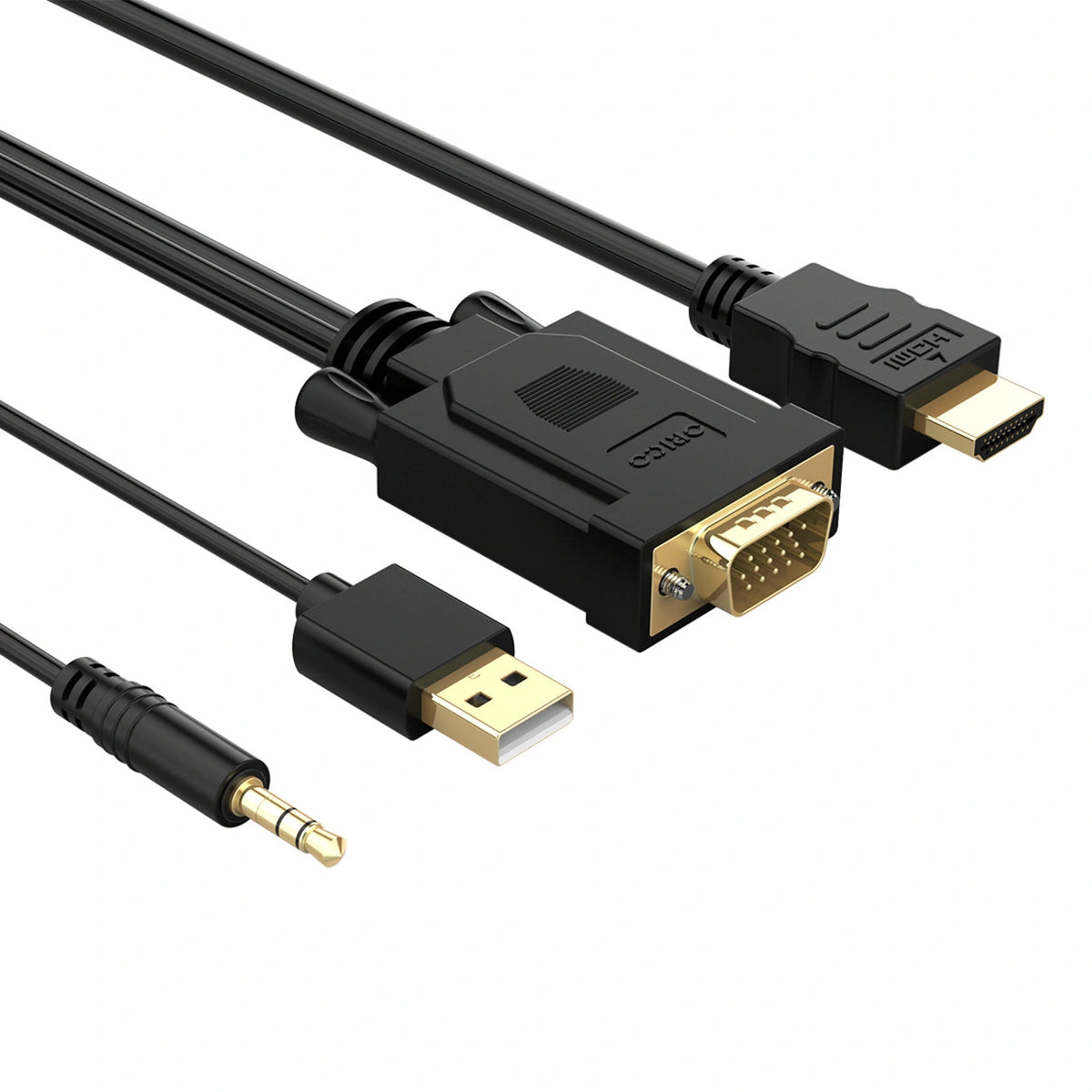 Kabel Orico XD-VATH do HDMI Full HD 60 Hz z zasilaniem USB 5 m - czarny – zdjęcie 3