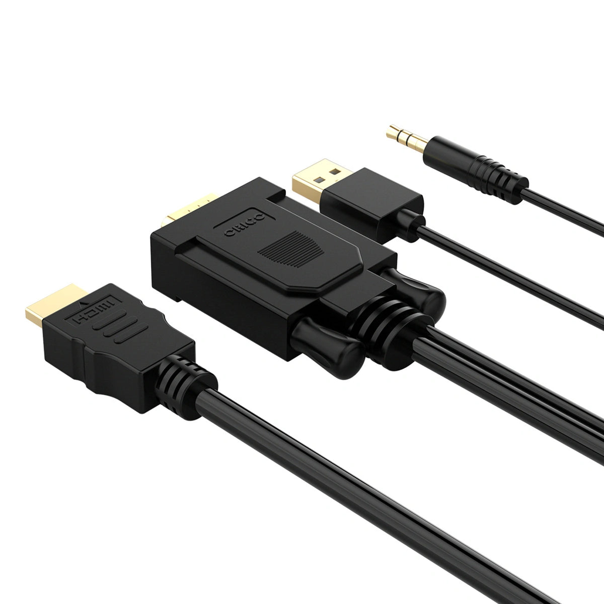 Kabel Orico XD-VATH do HDMI Full HD 60 Hz z zasilaniem USB 5 m - czarny – zdjęcie 4