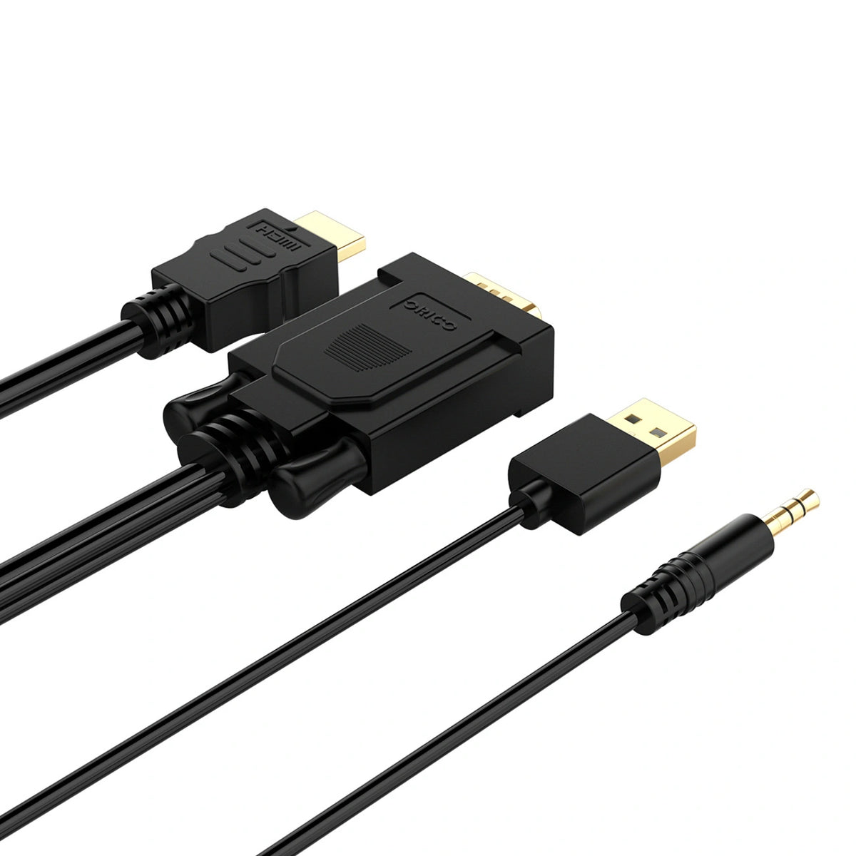 Kabel Orico XD-VATH do HDMI Full HD 60 Hz z zasilaniem USB 5 m - czarny – zdjęcie 6