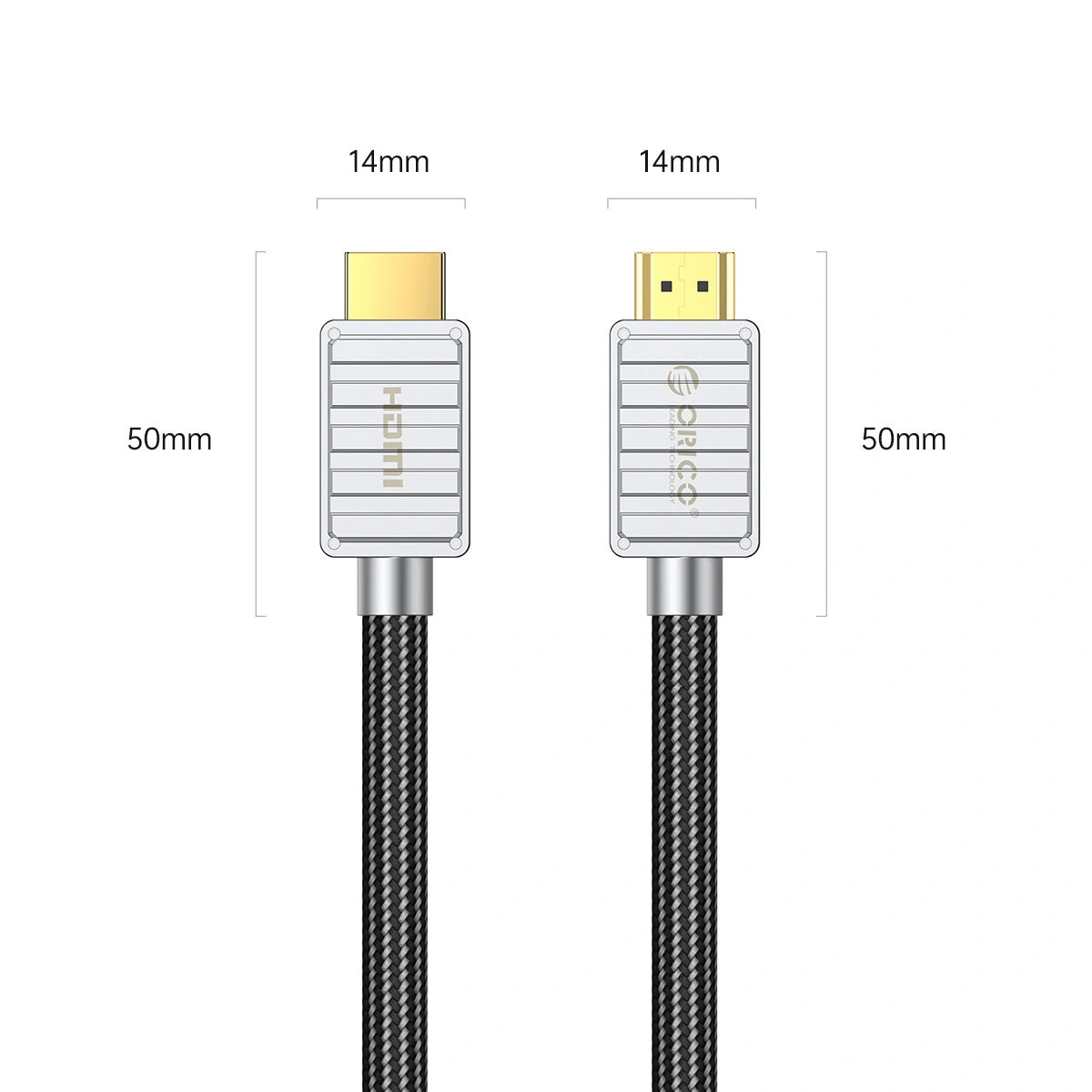 Kabel HDMI Orico H4CY HDMI 2.0 4K 1 m - czarny – zdjęcie 2