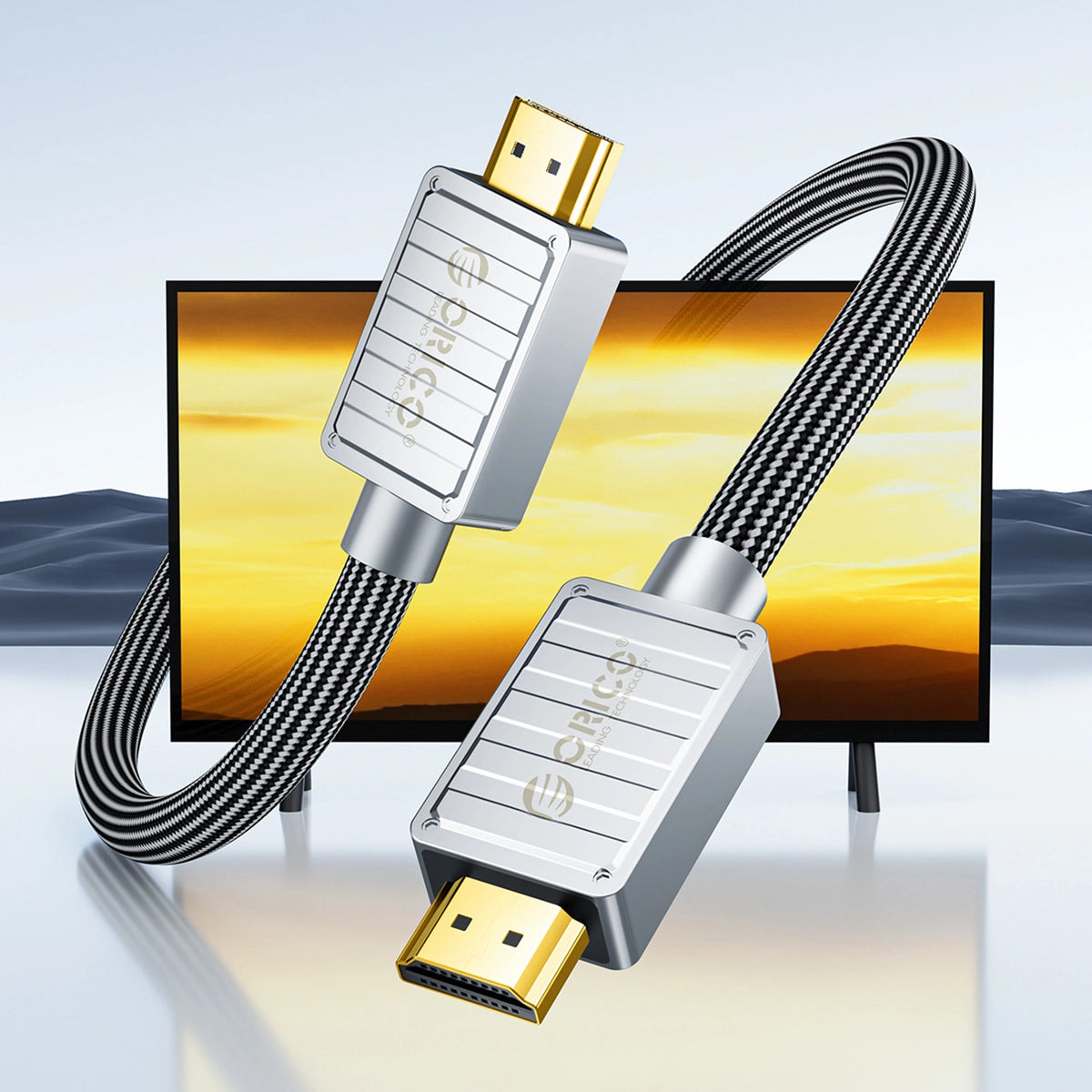 Kabel HDMI Orico H4CY HDMI 2.0 4K 1 m - czarny – zdjęcie 4