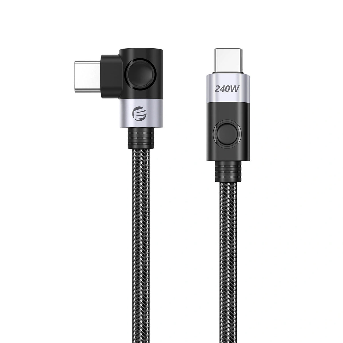 Kabel kątowy Orico CW240 USB-C do USB-C PD 240 W 1 m - czarny
